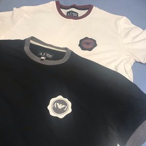Two Men’s Large Armani T-Shirts NEW- Large